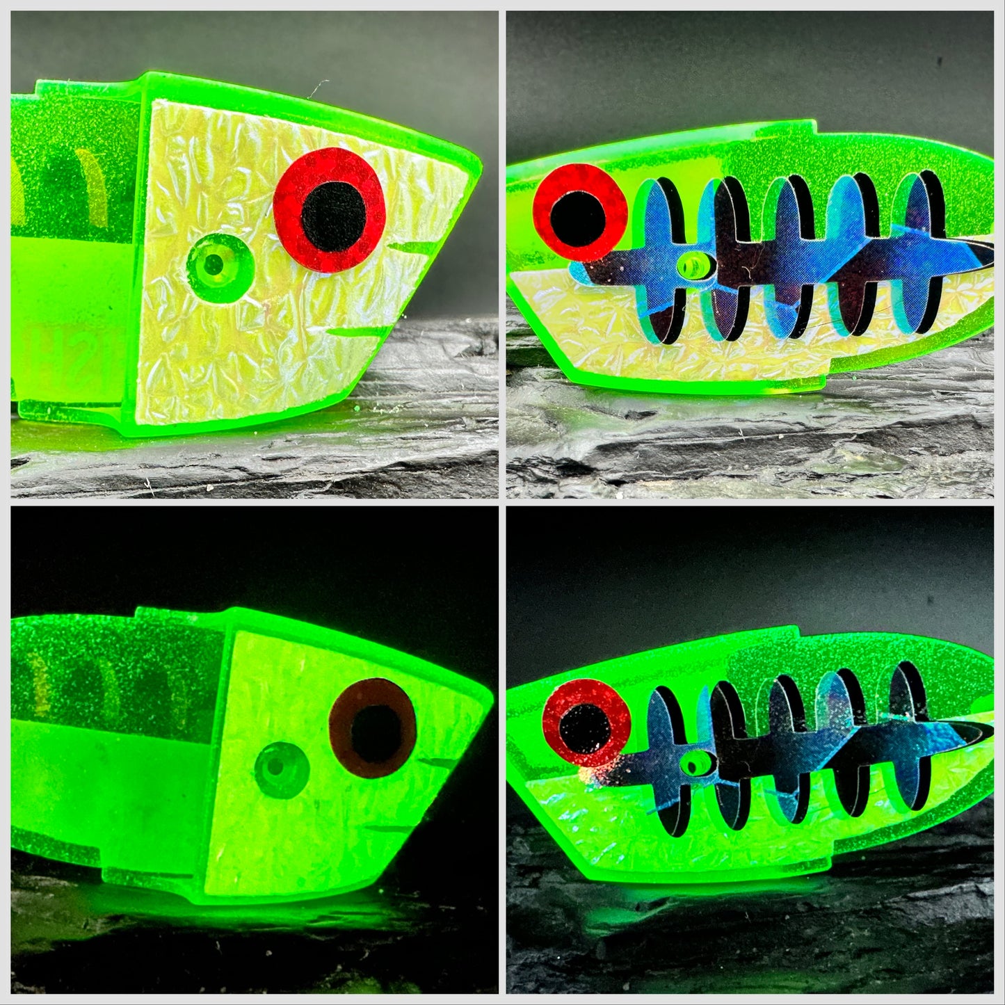 glow green glow crinkle holo ladderback crinkle glow front