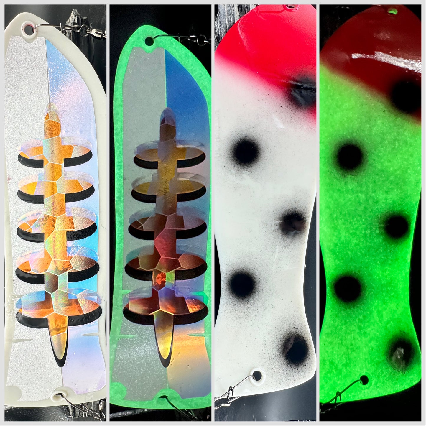 10" WHITE GLOW SCALE LADDER. BLOODY GLOW NOSE BACK