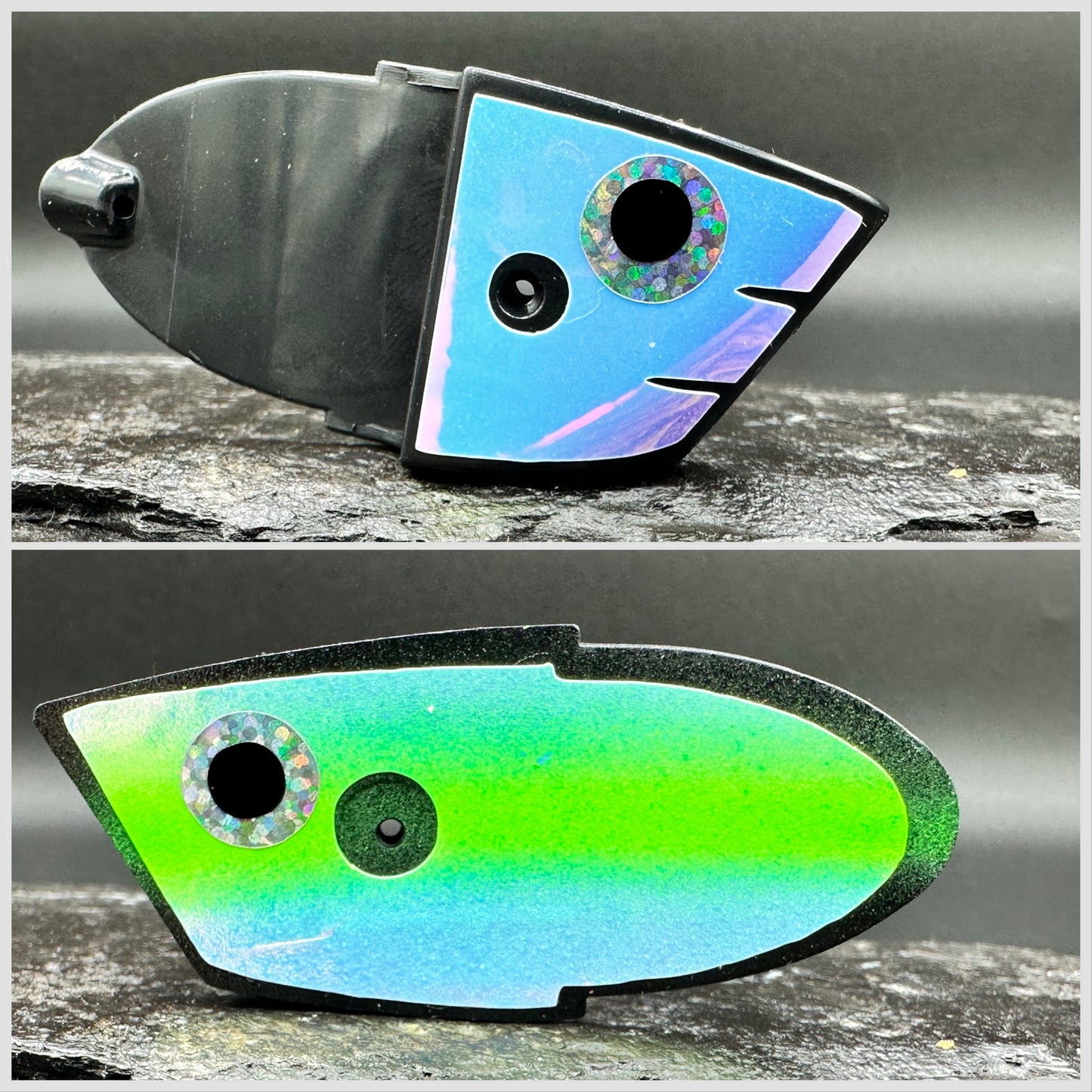 BLACK WITH RV/ GREEN STRIPE AND RV FRONT