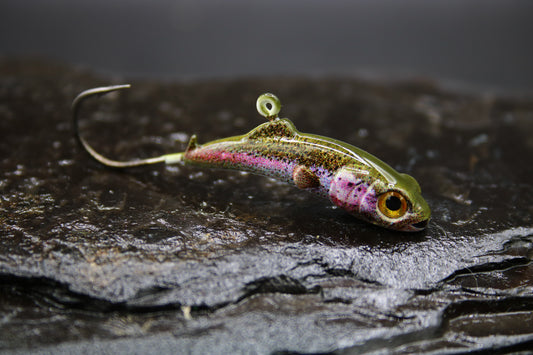 Meegs Elite Jig REAL RAINBOW TROUT !!NEW!!