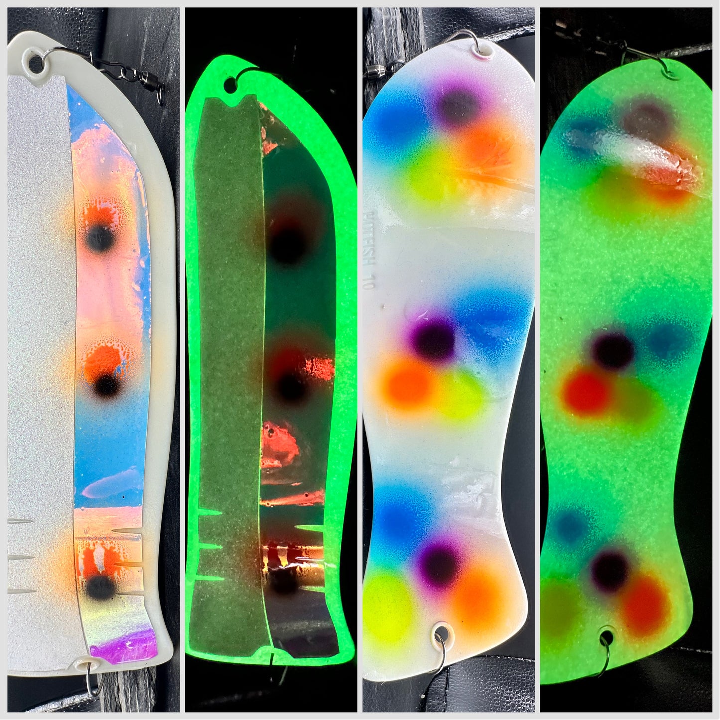 10" WHITE GLOW ORANGE DOT/RV WONDER GLOW BACK