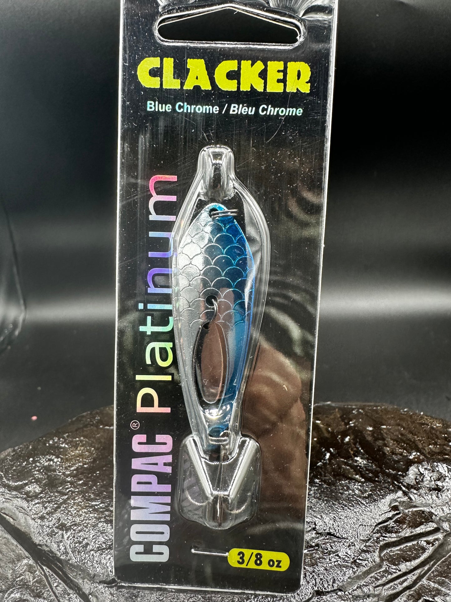 Blue Chrome Clacker Spoon