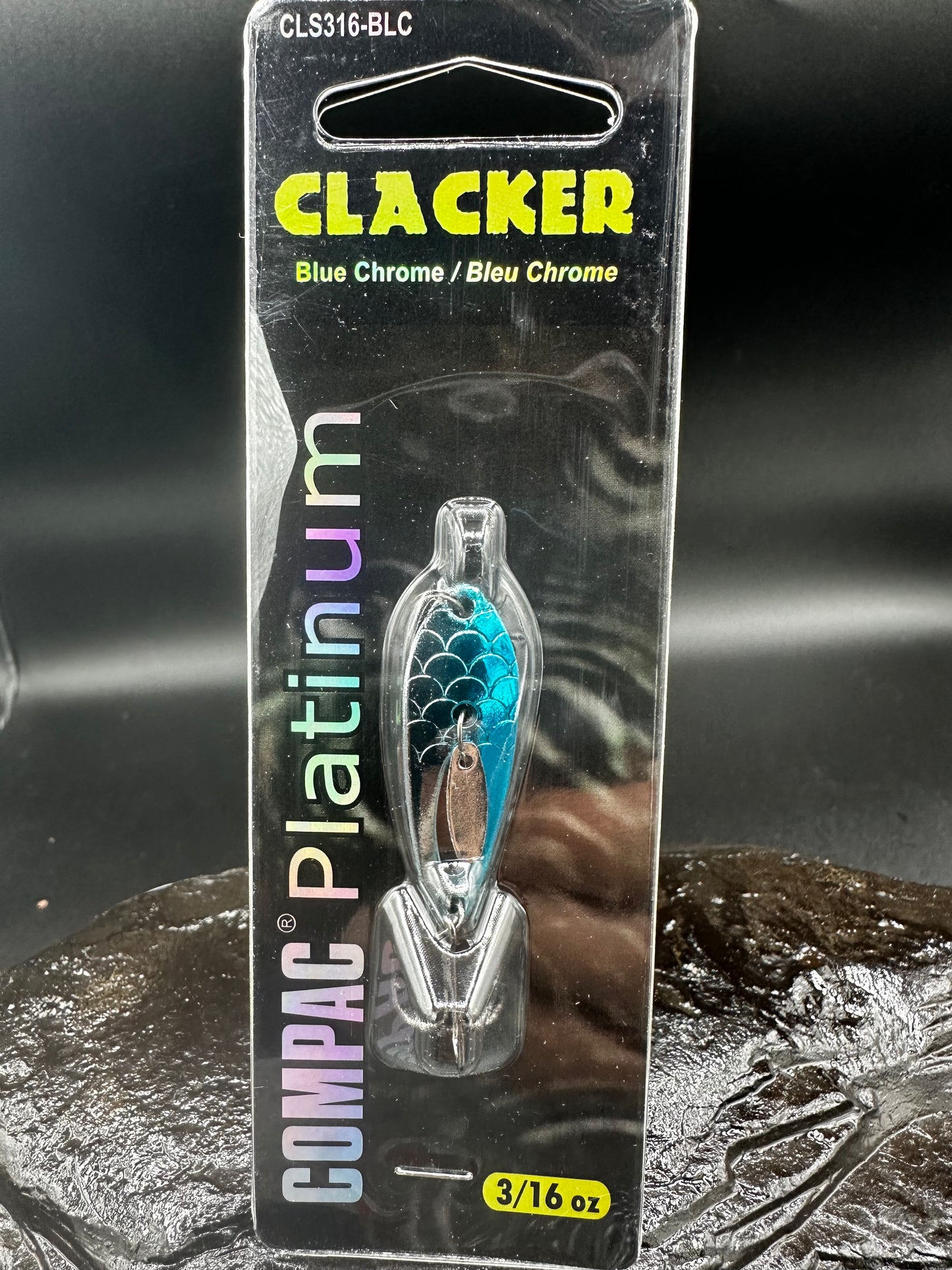 Blue Chrome Clacker Spoon