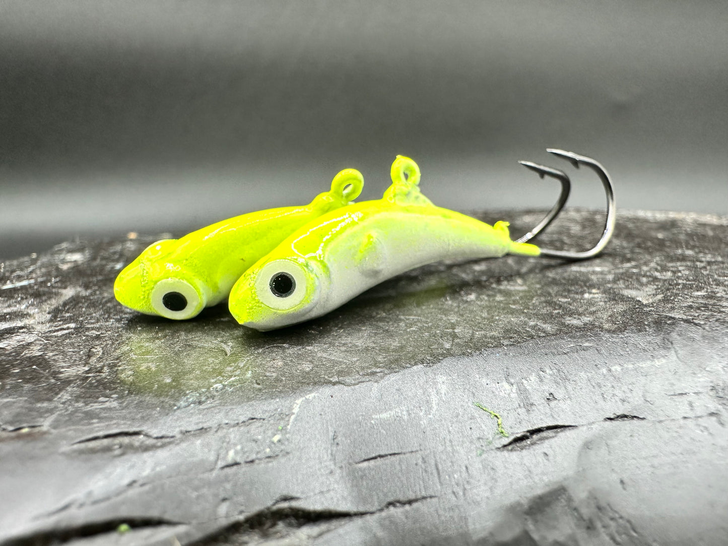 Meegs Original Jig CHARTRUCE BACK/ PEARL BODY  2/pk DISCONTINUED