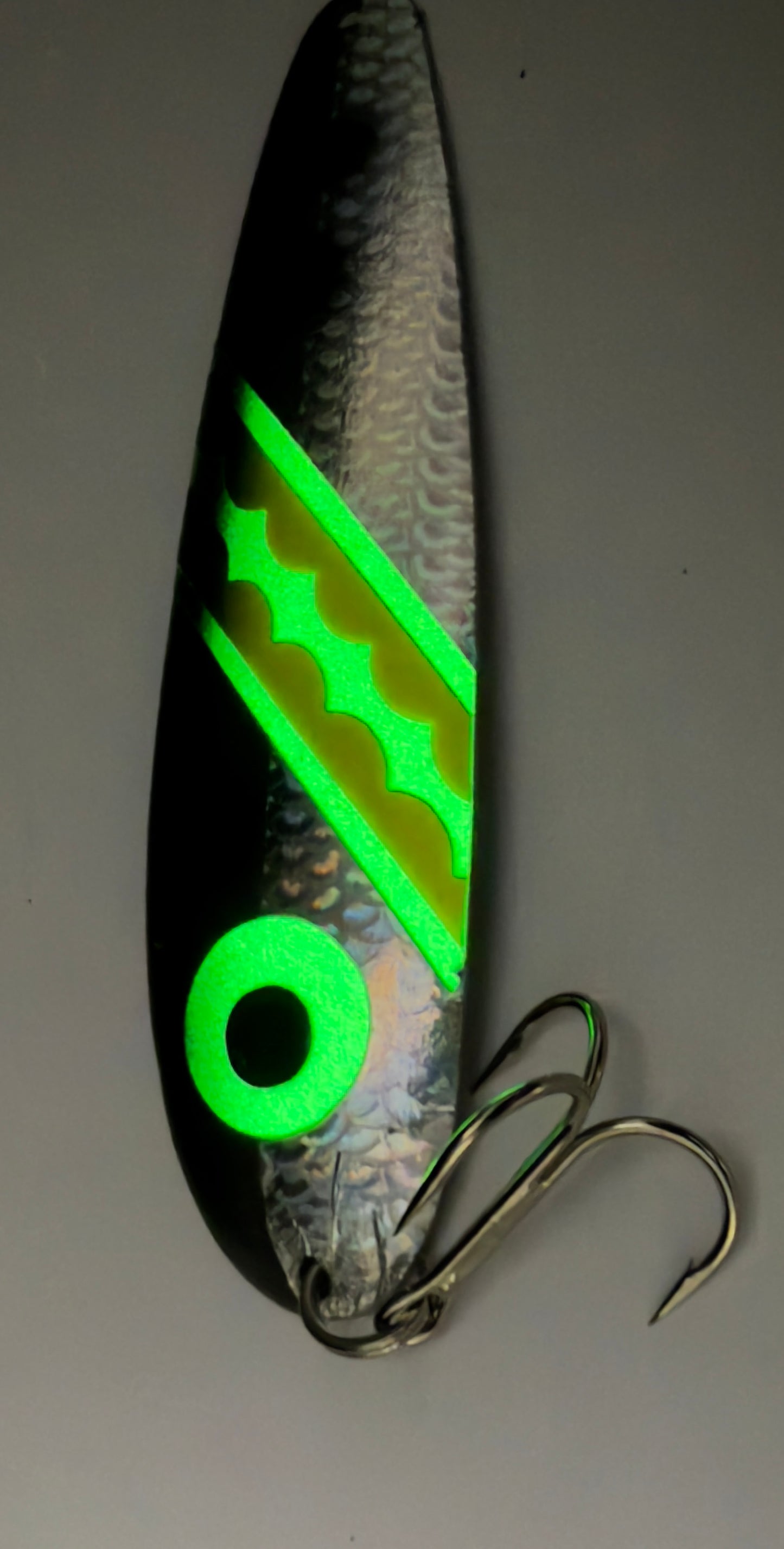 Green glitter stripe