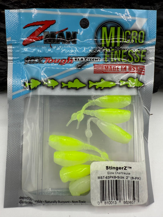 Z man CHARTREUSE GLOW 8/pk