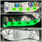 10"  CHROME WITH SILVER SCALE/GLOW 4 GREEN DOT AND CHROME BACK rv eye