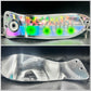 10"  CHROME WITH SILVER SCALE RV 4 GREEN DOT AND CHROME BACK