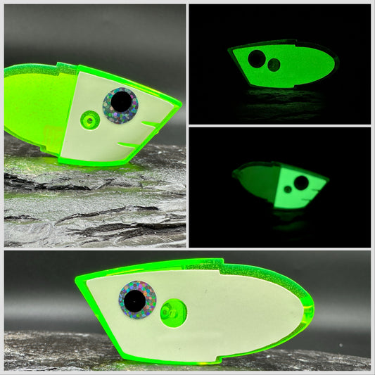 GREEN WITH GLOW AND GLOW FRONT