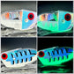 UV GLOW  holo scale back and ladderback GLOW CRUSH  rv front