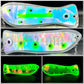 10" UV GLOW, 2 Face, HOLO SCALE, RV BLACK/ green/black dots