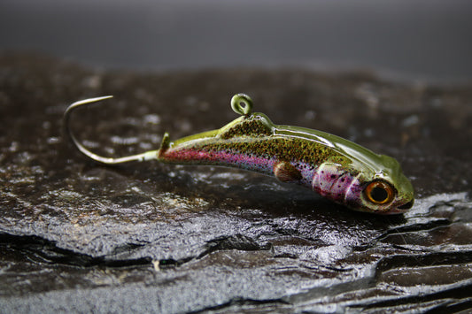 Meegs Elite Jig REAL RAINBOW TROUT  !!NEW!!