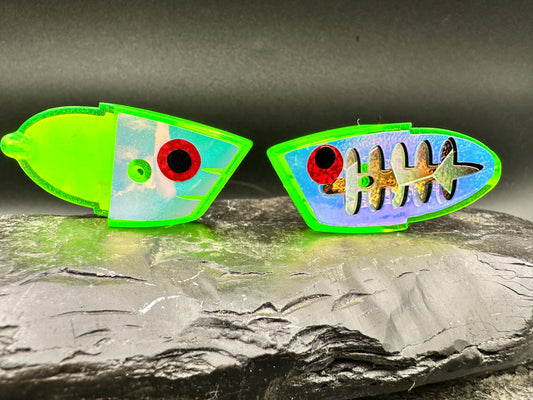 Green GLOW  RV holo scale ladder back and RVfront