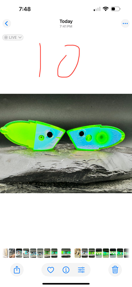 Green GLOW  RV green dots and RV front