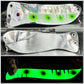 10"  CHROME WITH SILVER SCALE/GLOW 4 GREEN/BLACK DOT AND CHROME BACK rv eye