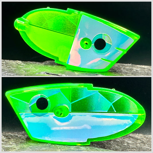 Salmon candy green, holo scale and rv, rv eyes