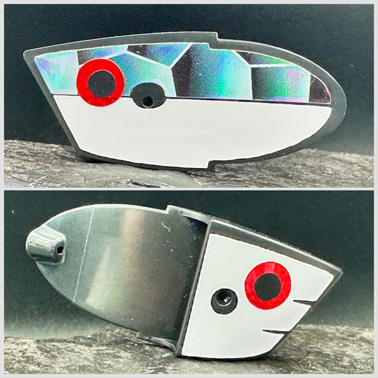 Black with holoscale/ glow / glow front red eyes