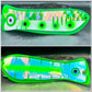 10" GREEN holo SCALE GLOW/ 4GREEN DOTS AND RV BACK/ green strip 2 face