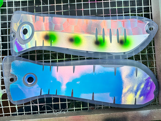 10" UV HOLO SCALE, RV. GREEN/black DOT, RV back