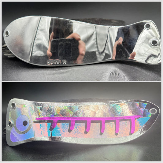 10" CHROME purple flash