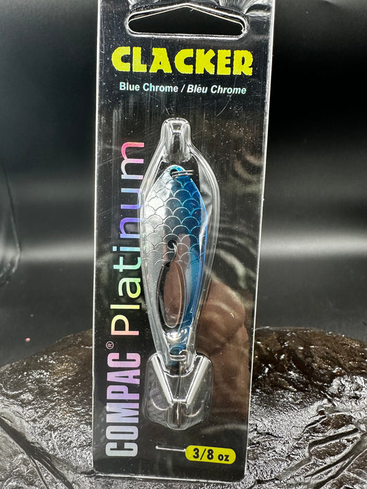 Blue Chrome Clacker Spoon
