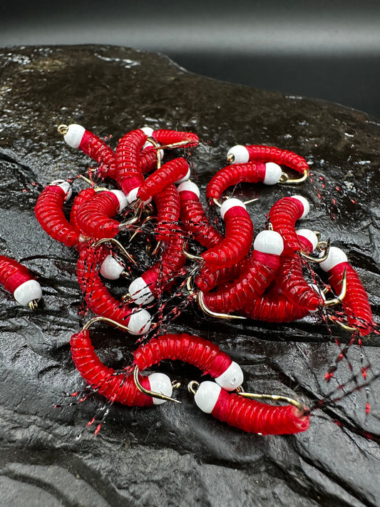 Loony Bin Bugs and grubs RED/WHITE