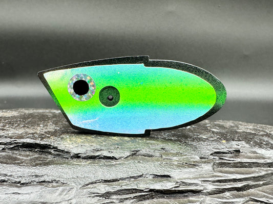 BLACK WITH RV/ GREEN STRIPE AND RV FRONT