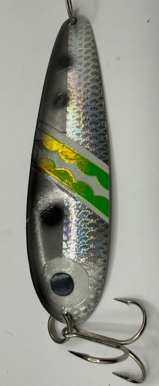 Green glitter stripe
